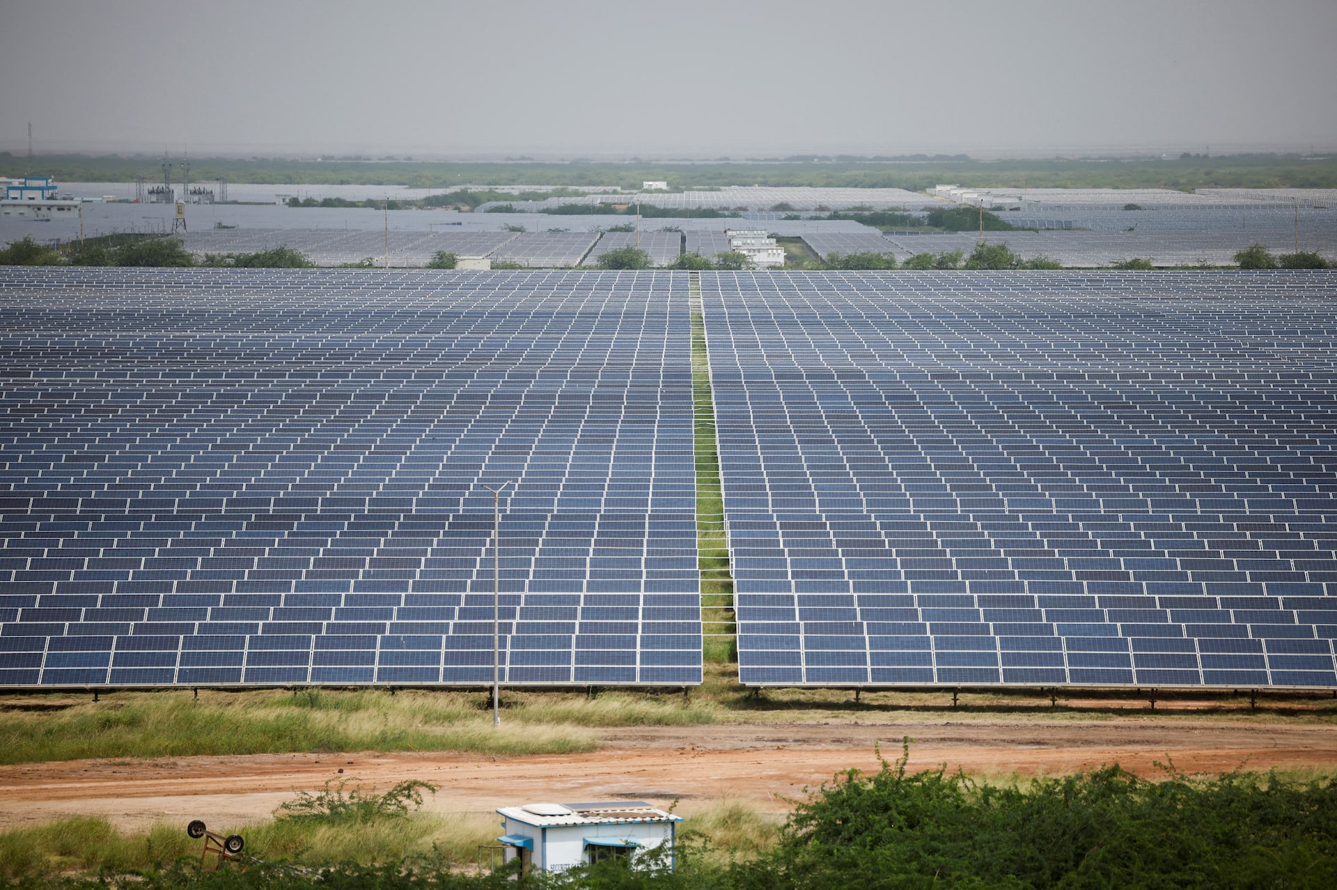 Large-scale solar field — India